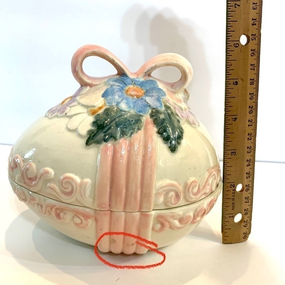 1970's/80s Vintage Ceramic Easter Egg Candy Dish - Picture 8 of 9